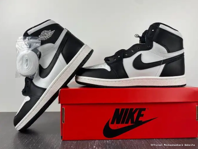 Official Maikesneakers Black High (2023) 85 Jordan White 1 BQ4422-001 Retro 0407